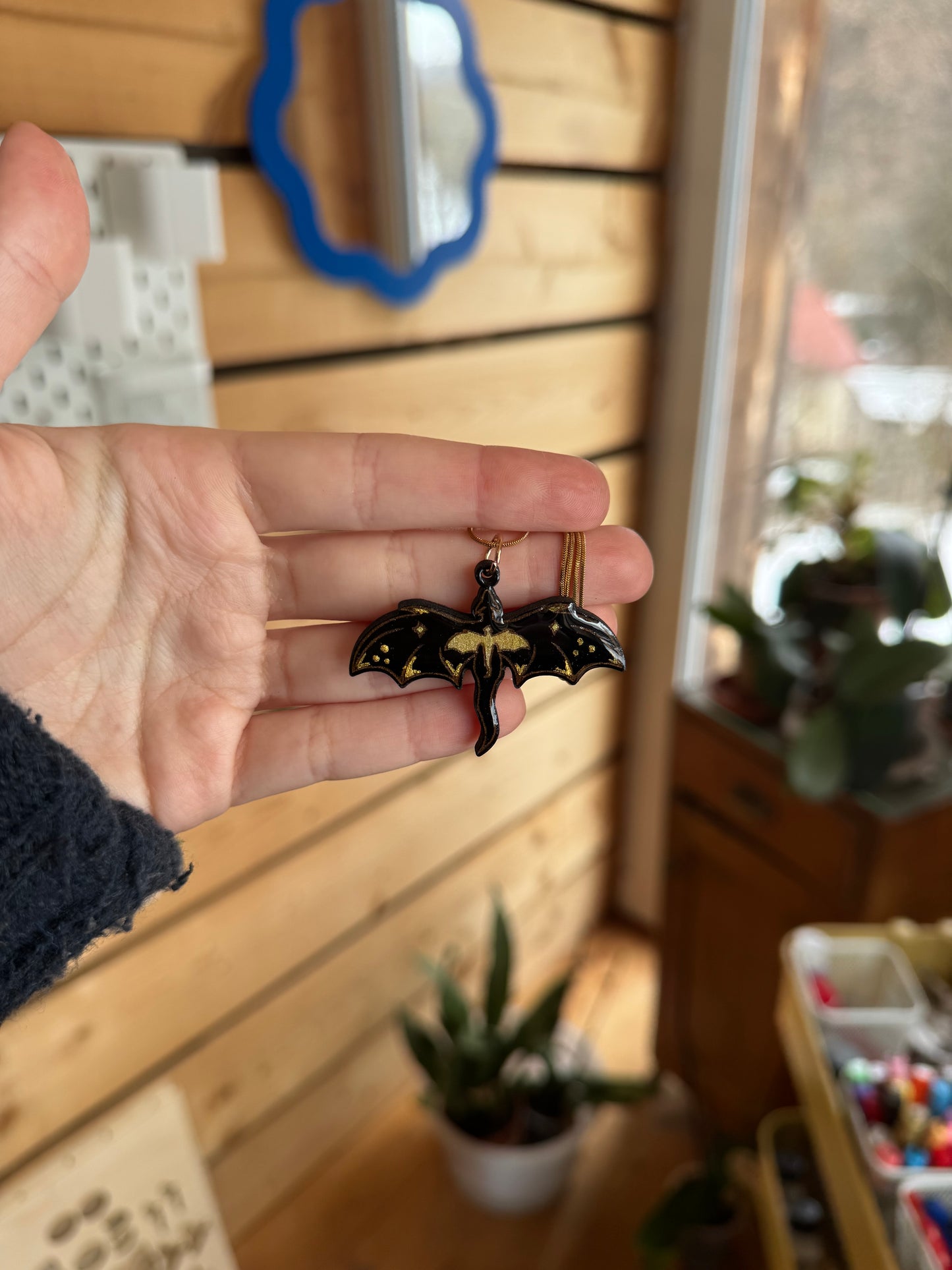 Golden dragon necklace